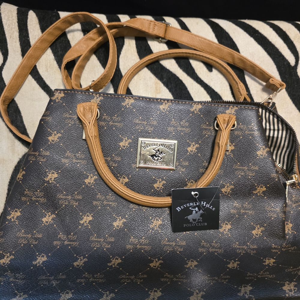 Beverly Hills Polo Club Brown Handbag
